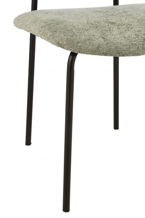 J Line Dining Chair Textile Metal Mint Green dining chairs.