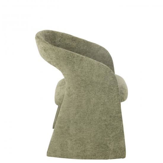 J Line chaises de repas Jolipa Anise Chaise Textile Vert Menthe.