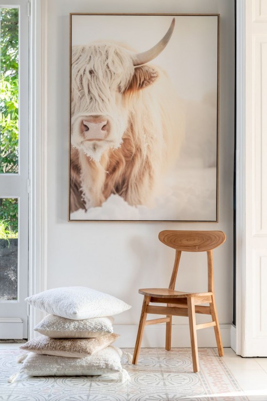 Jline Cojín Rectangular Borlas Algodón Crema.