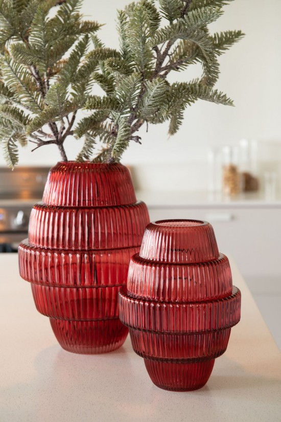 Jline Jarron Max Vidrio Rojo Small.