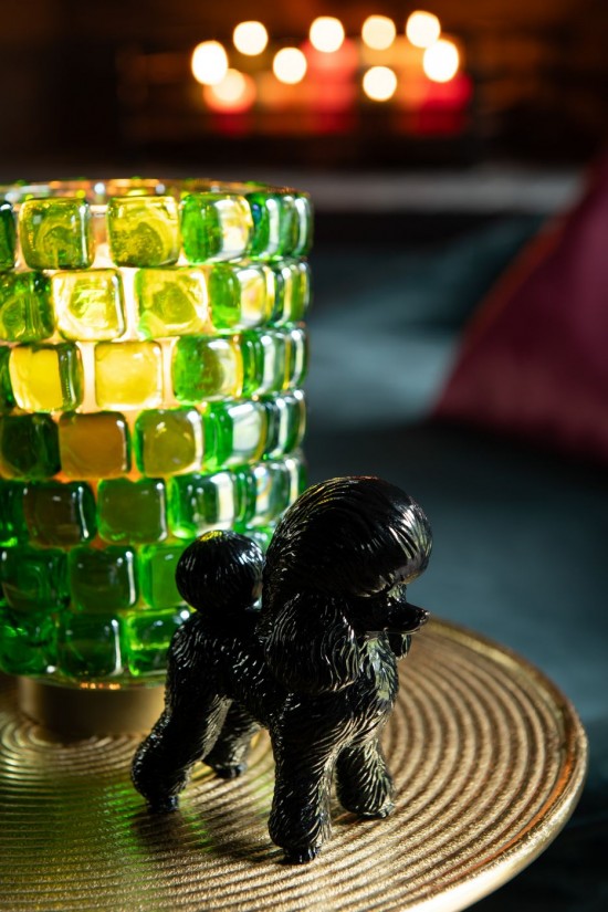 Jline Caniche Resina Oro Negro Blanco Surtido De 3.