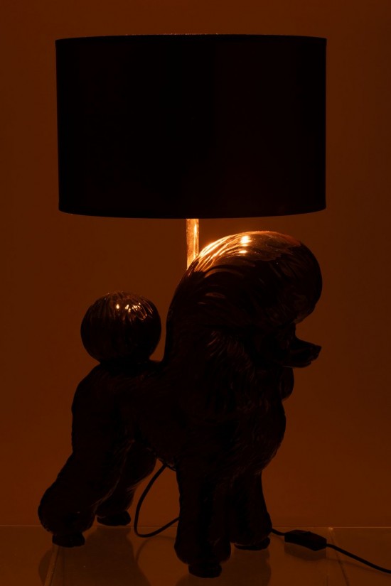 J Line Éclairage Armatures Luminaires D'intérieur Pieds De Lampe Avec Abat Jour Lampes De Table Jolipa Lampe Caniche Resine No.