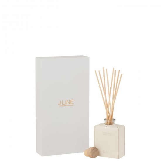 J Line Geurolie Leder Wit 100Ml geursprays geuren parfums JO49974.