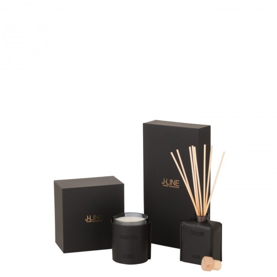 J Line sprays parfums fleurs Jolipa Huile Parfumee Cuir Noir 100Ml.