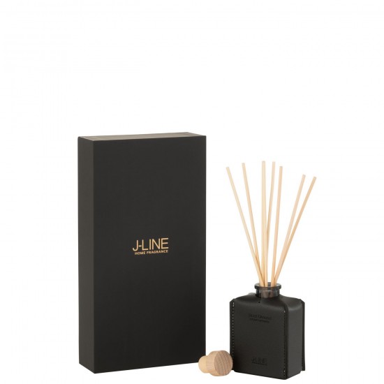 J Line Geurolie Leder Zwart 100Ml geursprays geuren parfums JO49976.