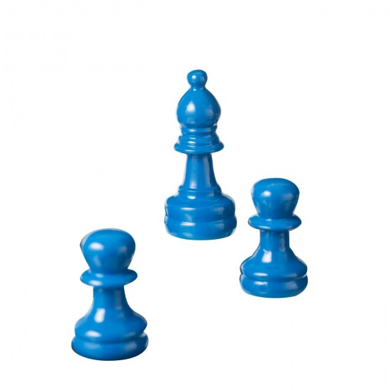 J Line echiquiers en bois Jolipa Jeu D Echecs Resine Bleu Orange.