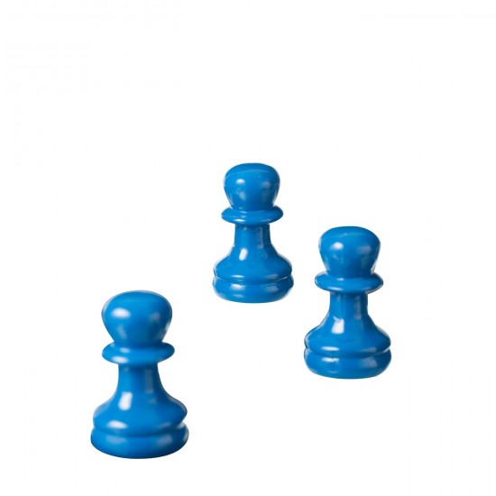 Jline Schaakspel Hars Blauw Oranje.