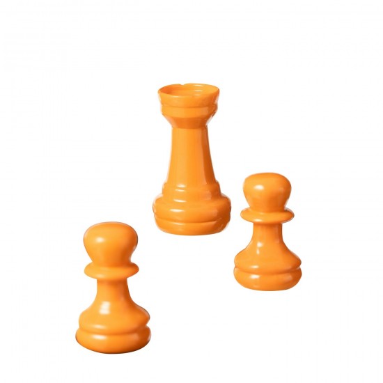 J Line Scacchi Set Resina Blu Arancione Juego De Ajedrez Resina Azul Naranjo.