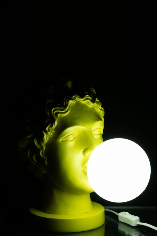 J Line Éclairage Armatures Luminaires D'intérieur Pieds De Lampe Avec Abat Jour Lampes De Table Jolipa Lampe Femme Tete Resine.