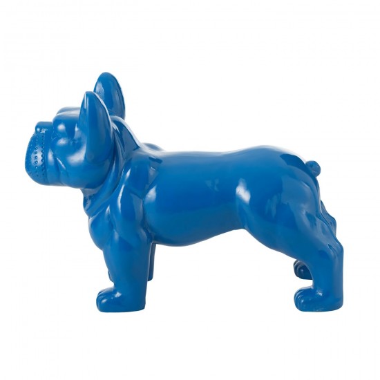 J Line statuettes Jolipa Bulldog Mgo Bleu.