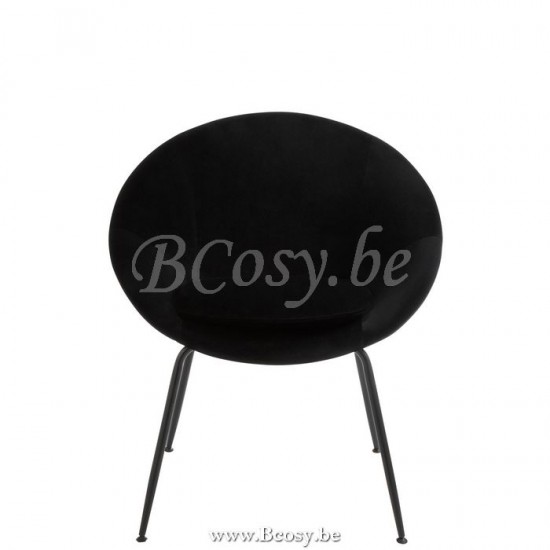 Jline 5011 zwarte ronde stoel j line Zitmeubels Siège Seat Sitzmöbel Asientos Sedie MEUBELEN Stoelen Krukken.