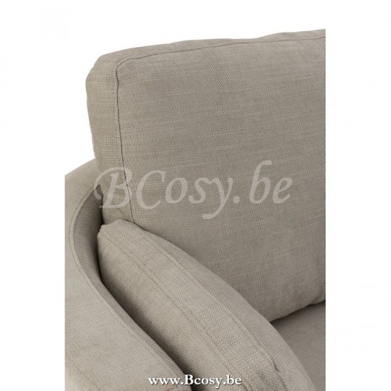 J Line Poltrona Girevole Legno Tessuto Grigio Sillon Pivotante Madera Tejido Gris.