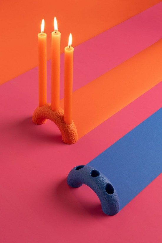 Jline Candeloro Arco Cemento Blanco Negro Surtido De 3.