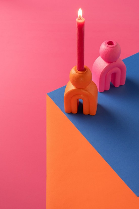 Jline Candeloro Moderno Cemento Blanco Negro Surtido De 3.