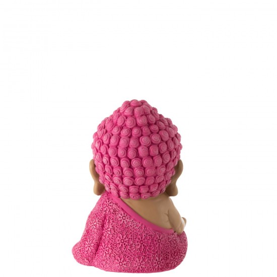 J Line frères Moines statuettes Jolipa Moine Zen Resine Rose.