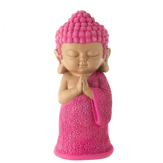 J Line Monnik Bidden Resin Roze monikken JO50441.