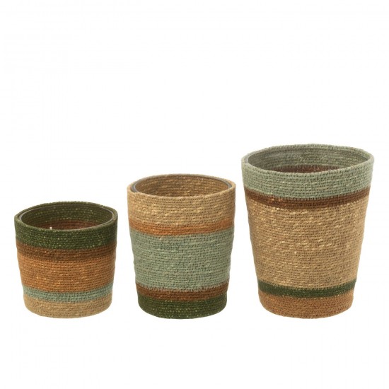 Jline Geurkaars Mand Beige Bei Bl Large 75 Uur.