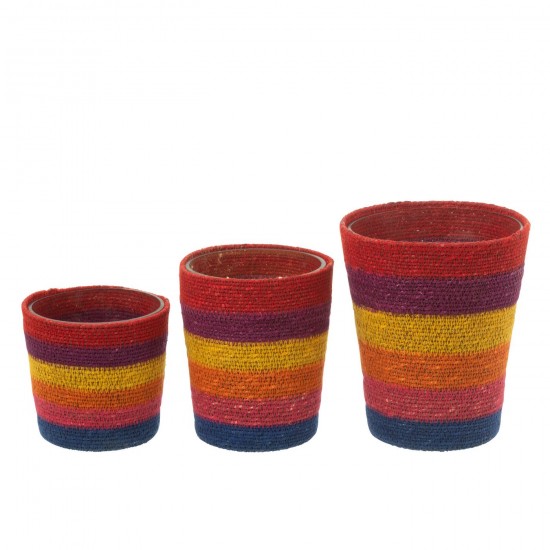 Jline Geurkaars Mand Beige Mix Large 75 Uur.