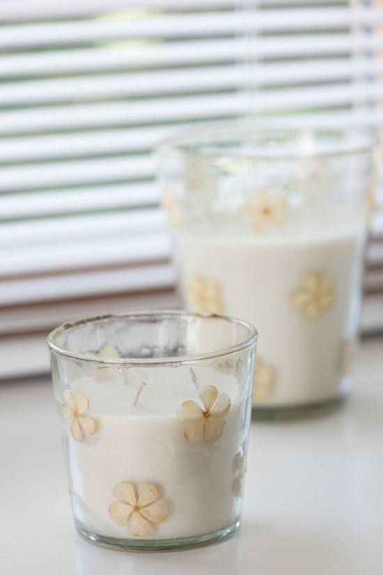 Jline Vela Perfumada Flor De Cristal Transparente Pequeña 45 Horas.