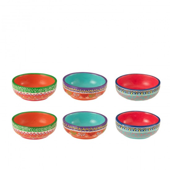 J Line bols Jolipa Boite 6 Bols Mumbai Terre Cuite Mix.