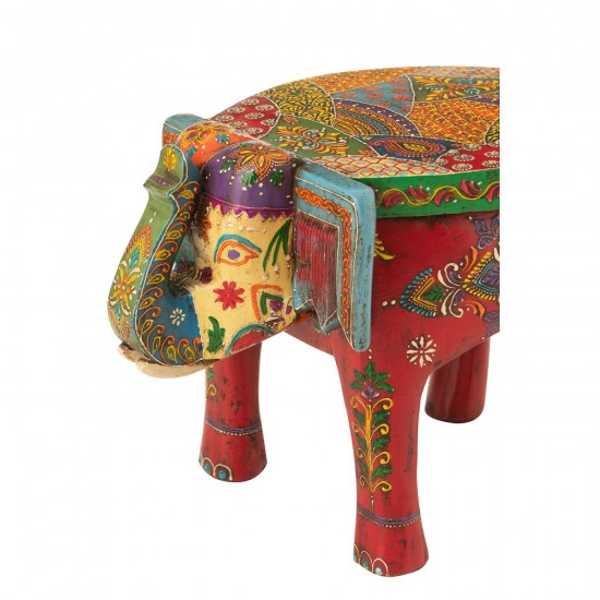 J Line Stool Elephant Delhi Mango Wood Mix crutches stools.