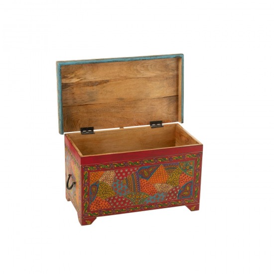 J Line Baule Delhi Legno Di Mango Mix Trompa Elefante Mango Mix.