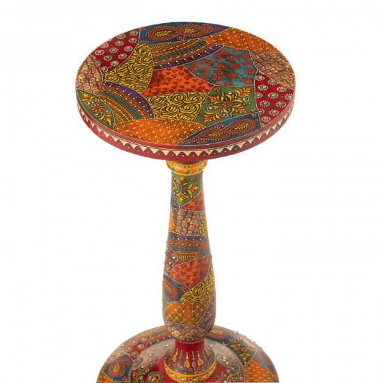 J Line tables d appoint bouts de canapé Jolipa Table Gigogne Delhi Bois De Manguier Mix.