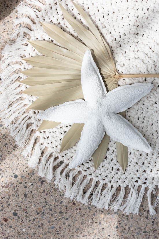 Jline Vela Estrella De Mar Cera Blanca Grande 3 Horas.