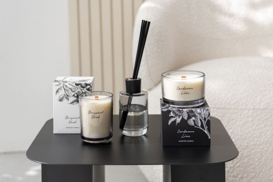 Jline Vela Perfumada Bergamota Madera Cera De Coco L 50 Horas.