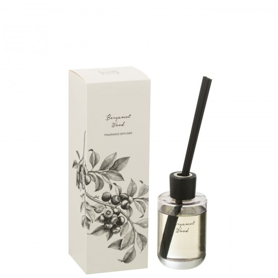J Line Geurolie Bergamot Hout 180Ml geursprays geuren parfums JO50617.