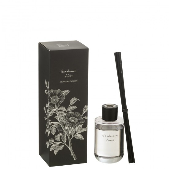 J Line sprays parfums fleurs Jolipa Huile Parfumee Cardamome Citron Vert 180Ml.