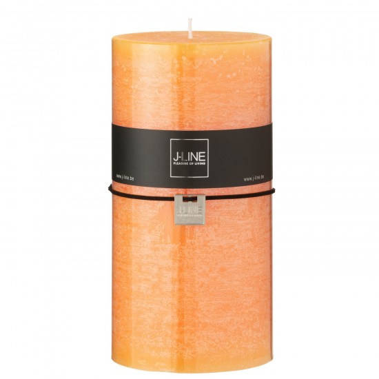 J Line Kaars Cilinder Licht Oranje Extra Extra Large 150U kaarsjes JO50672.