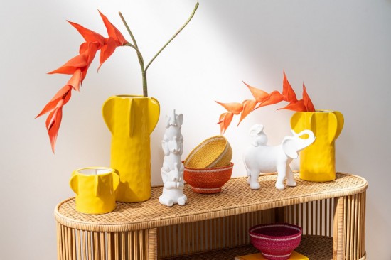 Jline Elefante Cargando Bebé Poliresina Blanca.