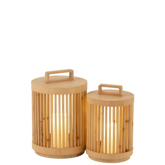 Jline Lamp Cylinder Sparhout Led Naturel Large.