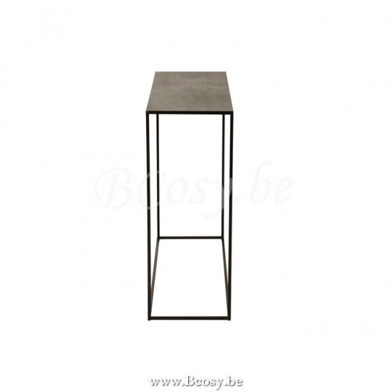J Line tables de drapier murales Jolipa Console Rectangulaire Metal Noir.