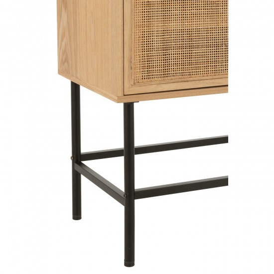 J Line Cabinet Square Mdf Metal Natural Black Small closets cupboards closets.