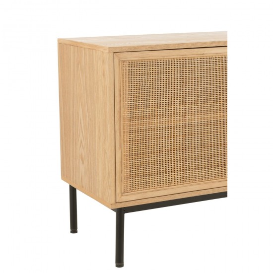 J Line Cabinet Square Mdf Metal Natural Black Large closets cupboards closets.