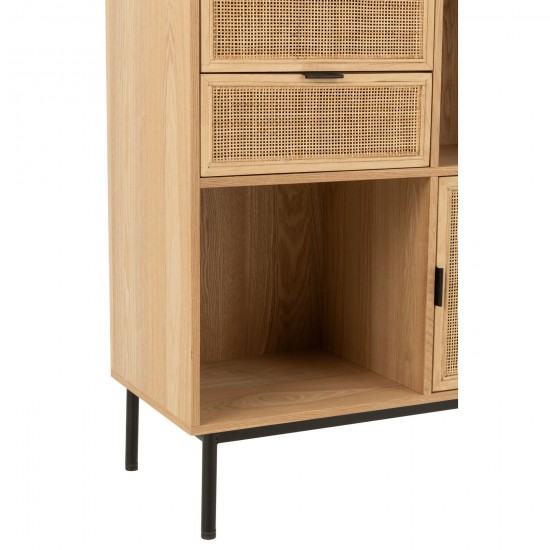 J Line Closet Compartments Mdf Metal Natural Black closets cupboards closets.