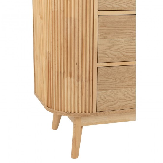 J Line Cabinet Rounded Mdf Pine Wood Natural Large closets cupboards closets.