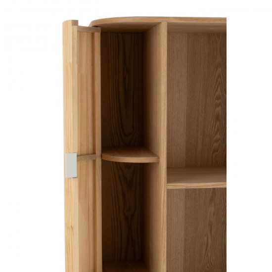 J Line Scaffale Rotondo Mdf Legno Di Abete Naturale Estanteria Redonda Mdf Madera De Pino Natural.