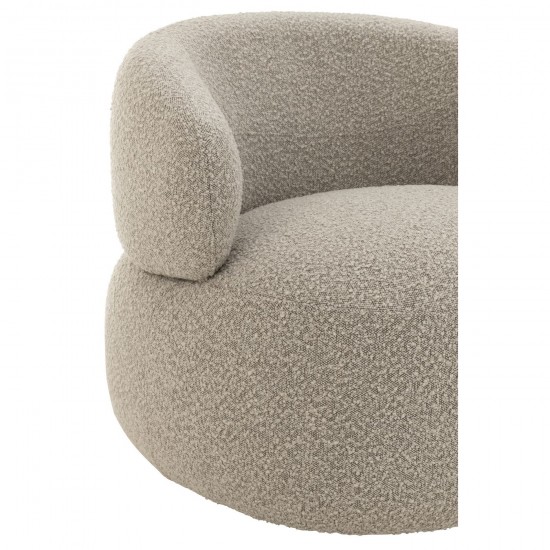 J Line Armchair Swivel Round Foam Taupe armchairs.