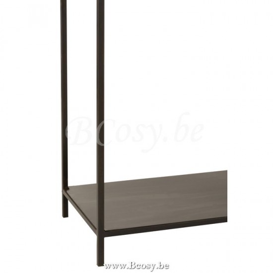 Jline Rek Laag Onregelmatige Niveaus Metaal Zwart.