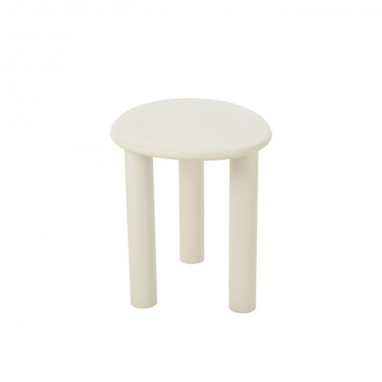 J Line tables d appoint bouts de canapé Jolipa Table D Appoint Bali Mdf Pvc Blanc Small.