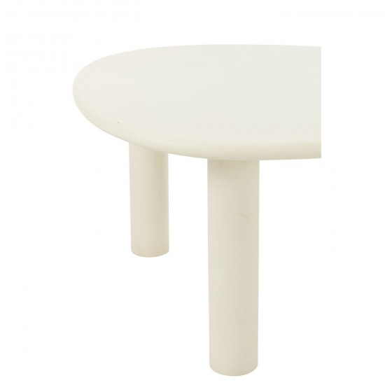J Line Side Table Bali Mdf Pvc White Medium nested side tables sidetables.