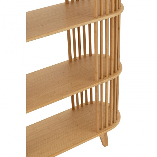 J Line Shelf Live Bamboo Natural cupboard racks.