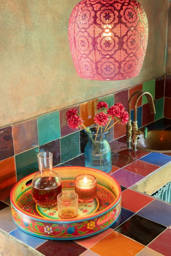 Jline Lámpara Colgante Alive Metal Rojo.