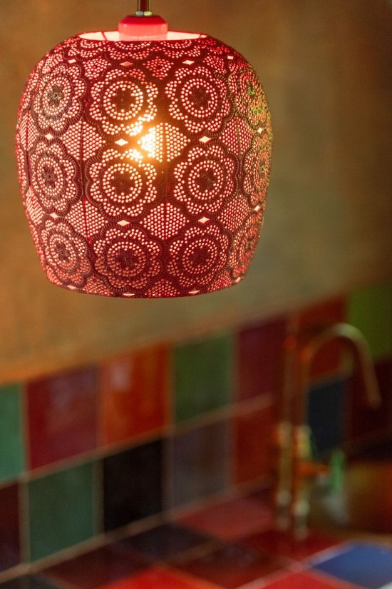 J Line Lampada A Sospensione Alive Metallo Rosso Lámpara Colgante Alive Metal Rojo.