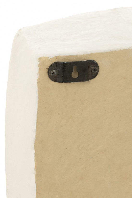 J Line étagères accroches Jolipa Etagere Murale Flint Papier Mache Blanc Small.