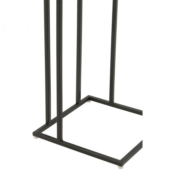 J Line Side Table Square Acacia Wood Resin Natural Black nested side tables sidetables.