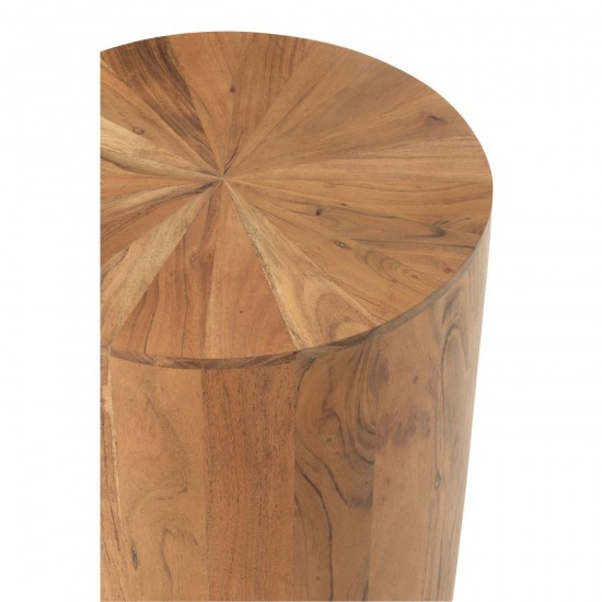 J Line tables d appoint bouts de canapé Jolipa Table D Appoint Rond Bois D Acacia Mdf Naturel.